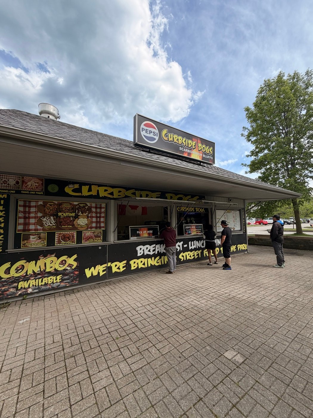 Curbsidedogs storefront stand at an event