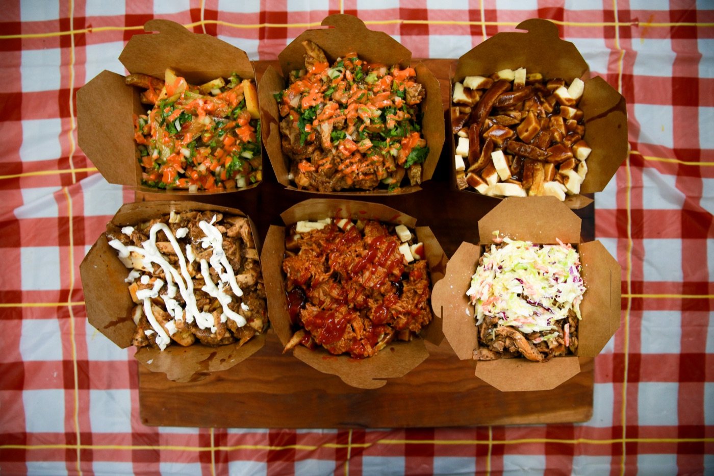 Loaded poutine boxes